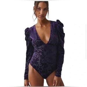 COPY - Free People Intimately Magic Hour Velvet Burnout Bodysuit